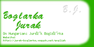 boglarka jurak business card